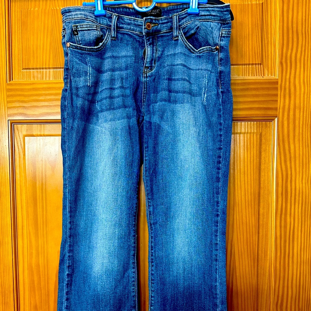 Judy Blue Bootcut 8235 distressed medium wash denim Jeans 15/32